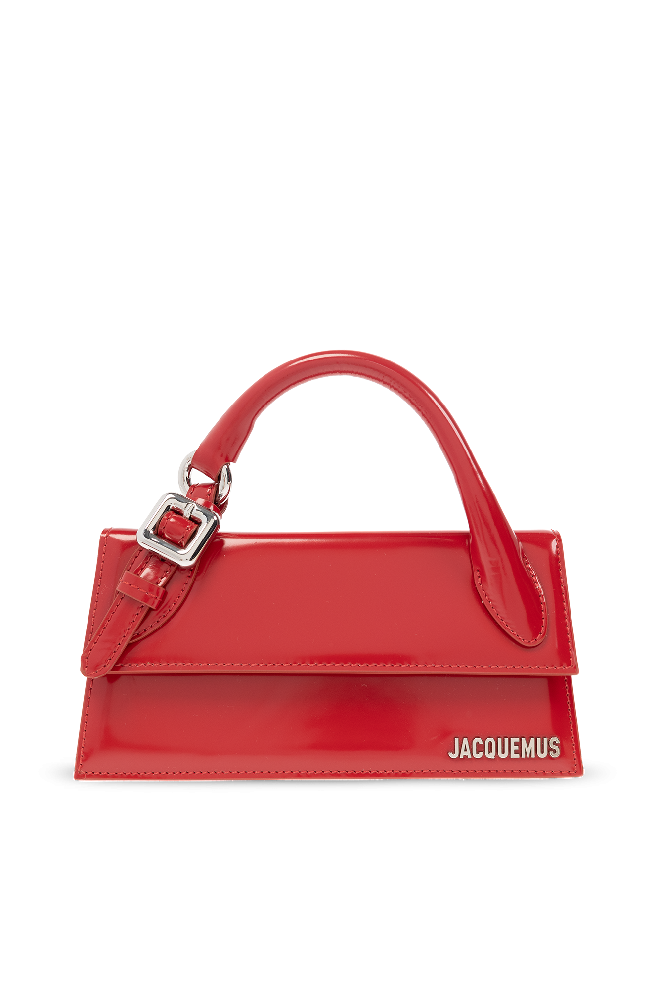 Monnalisa laminated bow shoulder bag - Red 'Le Chiquito Long